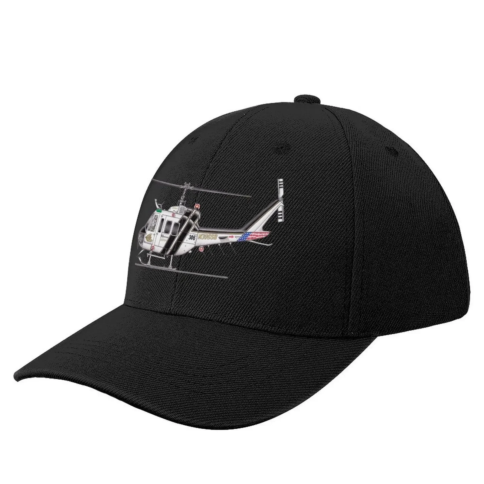 Helicopter UH-1H Iroquois N306SB Baseball Cap Wild Ball Hat Ball Cap Golf Hat Man Sun Hat For Children Women Men's