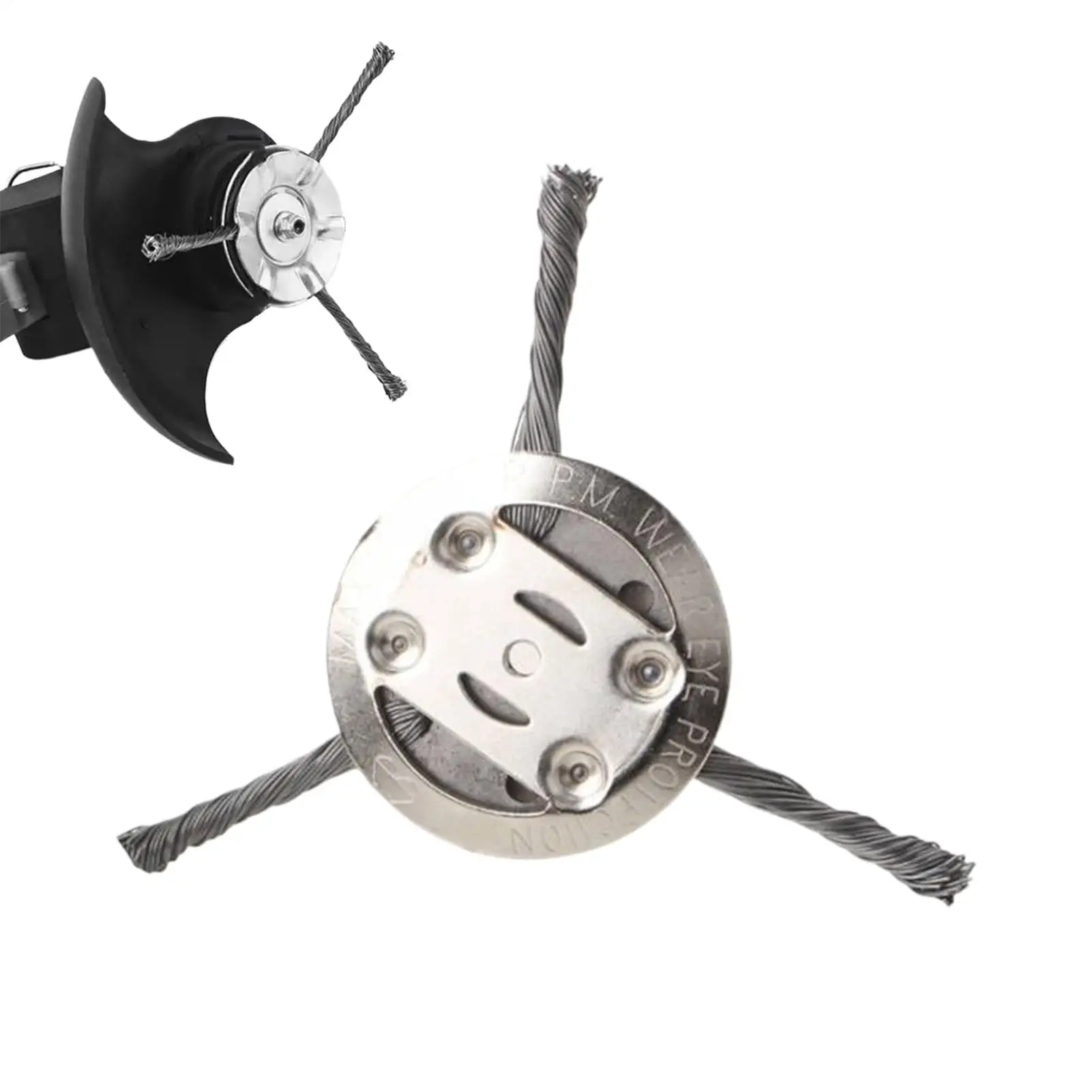 

Steel Wire Cutter Trimmer Head 6 Inch Wacker Cutter Replacement Heavy-Duty Indestructible Trimmer Head For Garden Outdoor Farm