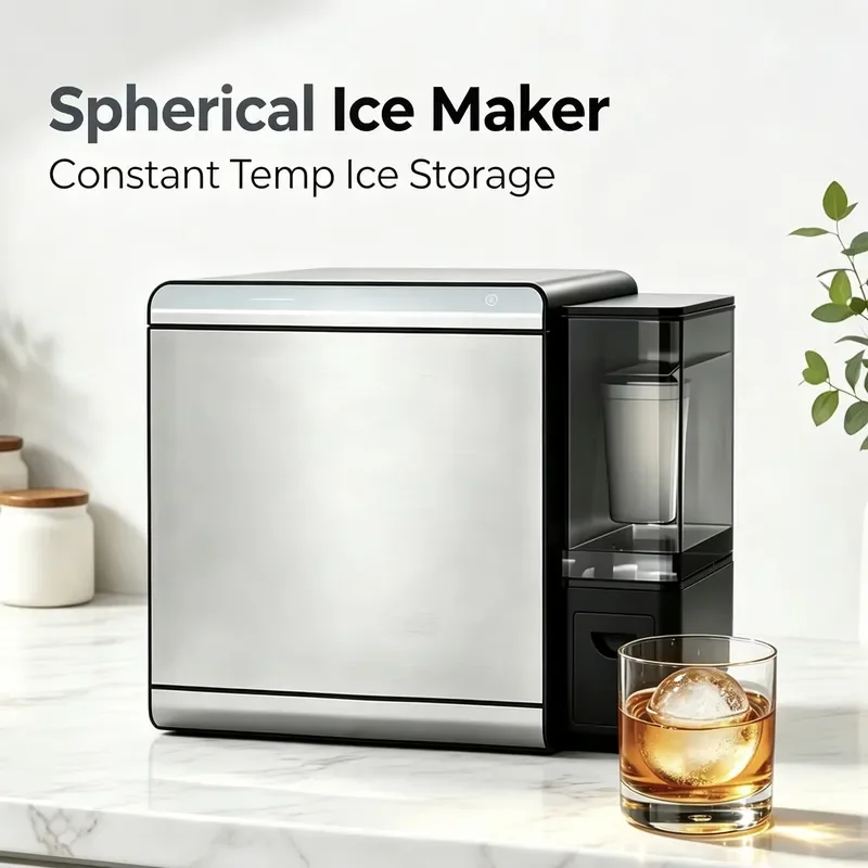 30 Years Factory Sales Professional Sphere Ice Maker with Cold Storage Auto-Replenish High Quality Round Ice Machine for Bar
