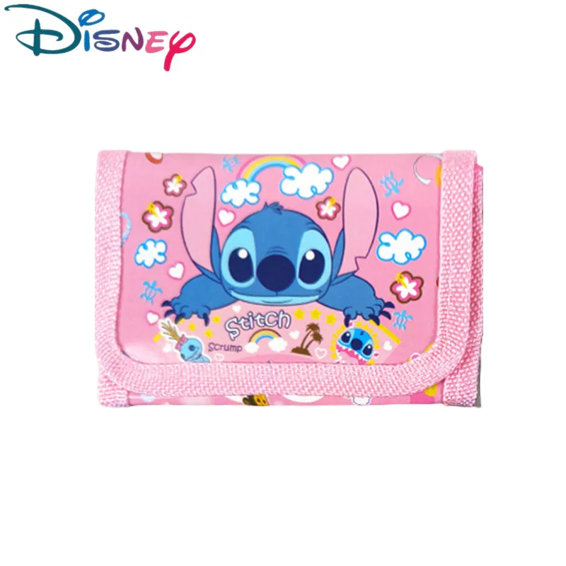 Disney Stitch Mickey kids Wallet coin bag Kawaii Frozen Elsa Short Wallet Cartoon Coin Purse Party Christmars Gifts Radom one
