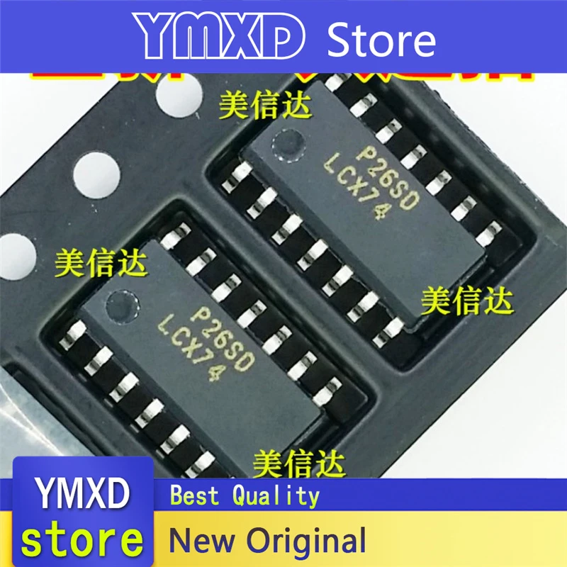 10pcs/lot New Original LCX74 74LCX74MX logic chip SOP-14 3.9MM patch In Stock