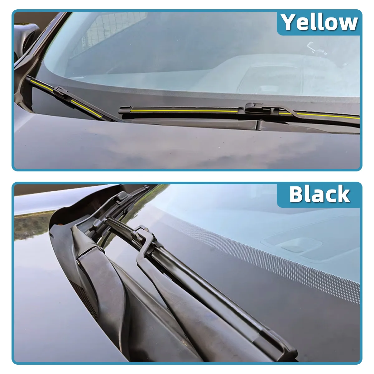 Lanke Wiper Fit For MG EV ZSEV (2019-2024) Natural Rubber Strip Boneless Silent Car Windshield Wiper Blade Car Accessories