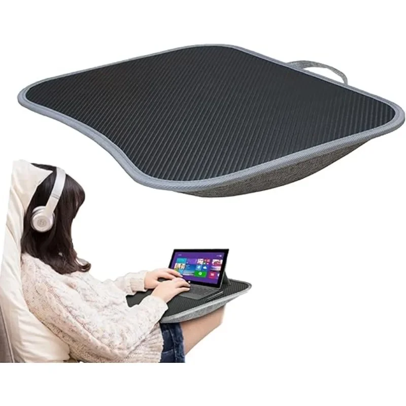 Portable Reading Pillow for Lap Laptop Pillow Soft Lap Desk Gaming Pillow for Reading Working Gaming in Bed Couch Car Traveling