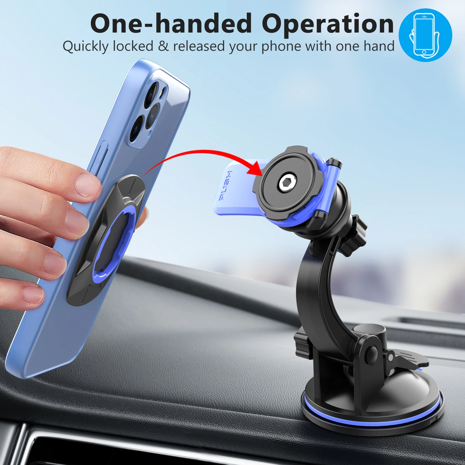 Car Phone Holder Mount Stand Sucker Suction Cup Air Vent Smartphone Mobile Cell Support in Car Bracket for iPhone Samsung Xiaomi