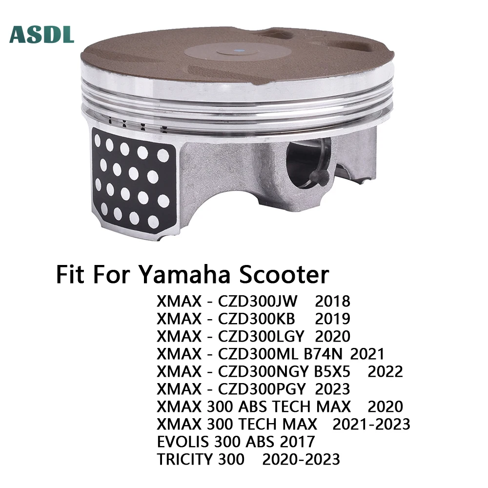 

Поршневые кольца мотоцикла 76 мм для скутера Yamaha XMAX CZD300 JW KB LGY ML B74N NGY B5X5 PGY 2018-2023 XMAX300 EVOLIS TRICITY 300