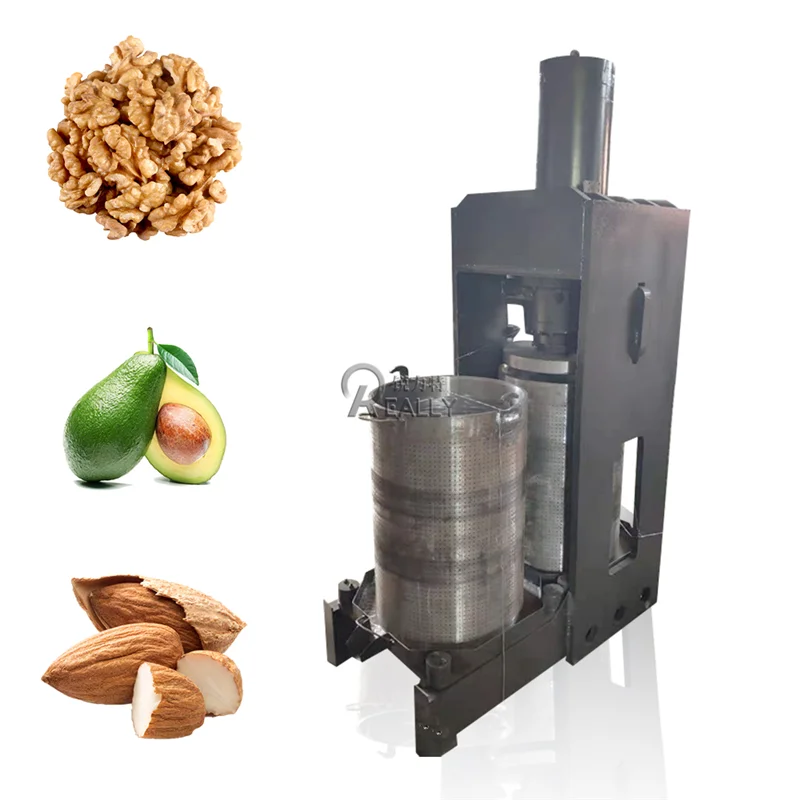 Hydraulic Auto Oil Olive Soybean Pressing Pressers Machine Double Barrel Cooking Corn Oil Extractor Making Machines