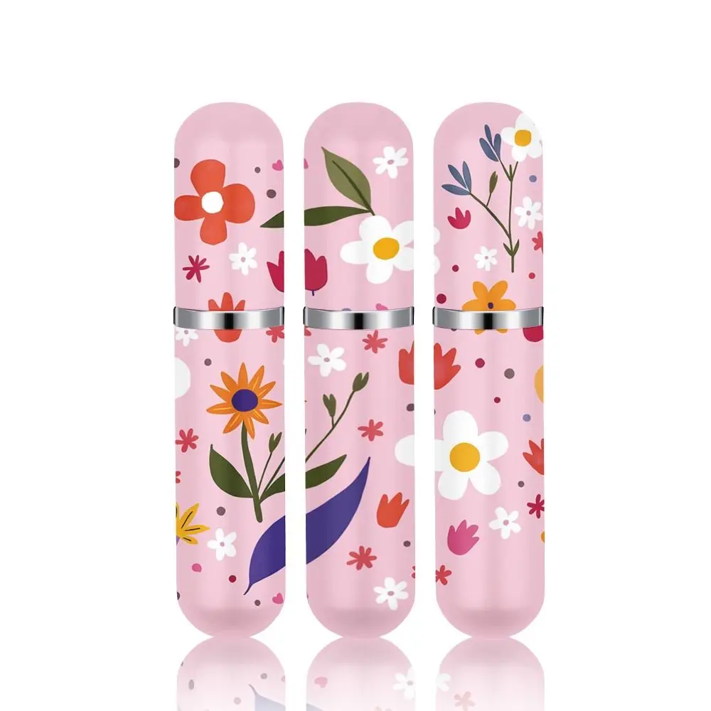 5 ml Mini-Parfümflasche, ätherisches Öl, Alkoholspray, Zerstäuberflasche, Spray, rotierende Flasche, nachfüllbar, leere Kosmetikbehälter