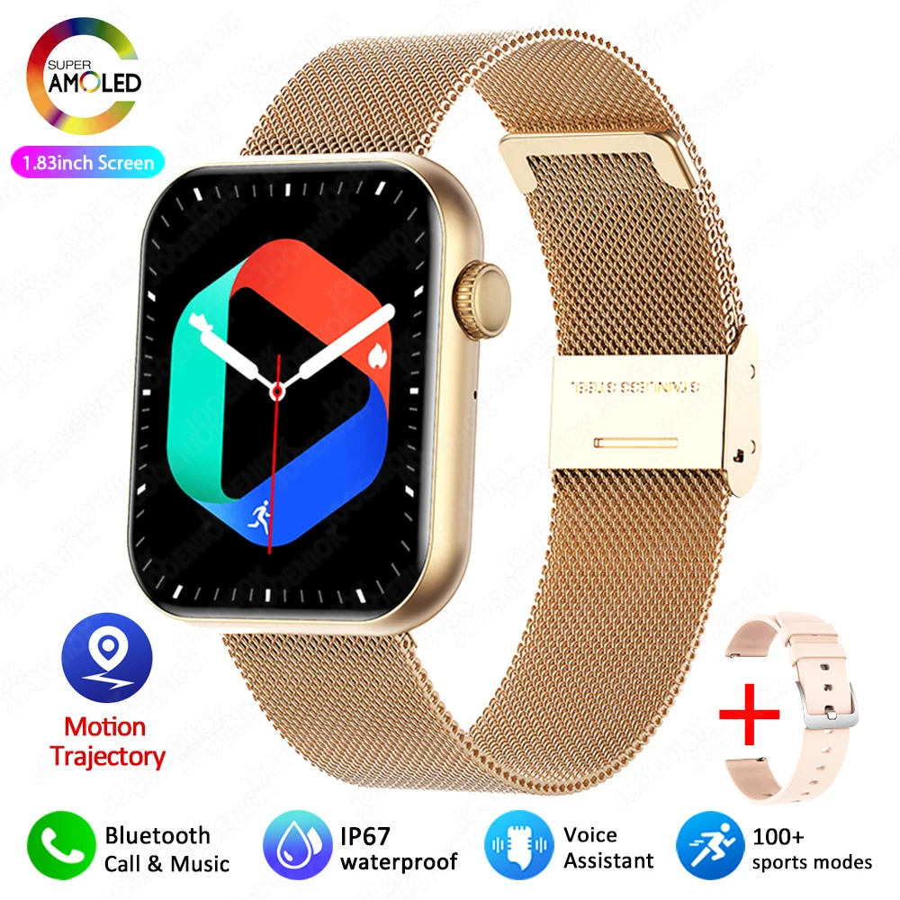 2025 New Smart Watch Full Touch Screen Bluetooth Call AI Voice Heart Rate Waterproof Watches Sports Bracelet Smartwatch Women