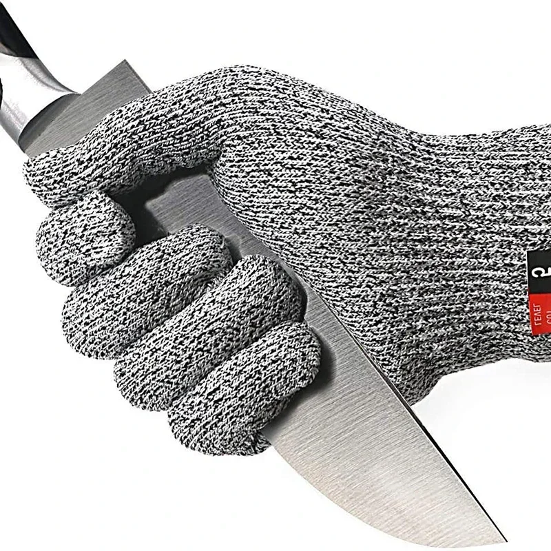 Grade 5 Cut Resistant Gloves Kitchen HPPE Scratch Resistant Glass Cutting Safety Protection for Gardeners - Image 4