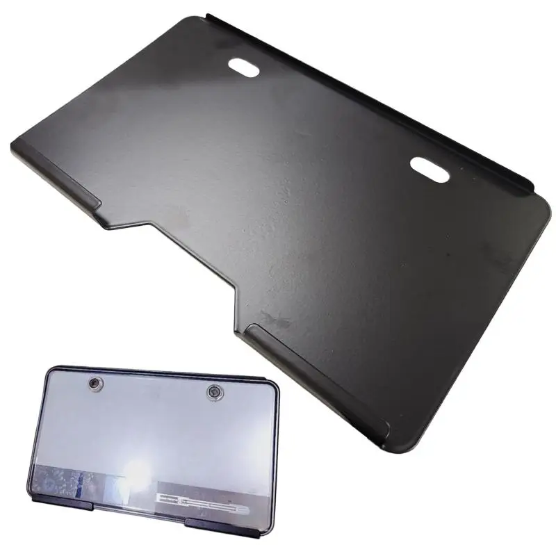 1Pcs Metal Plate Holder Motorcycle Back And Front Protector Cover Clear Acrylic Mat Motorbike Accessories