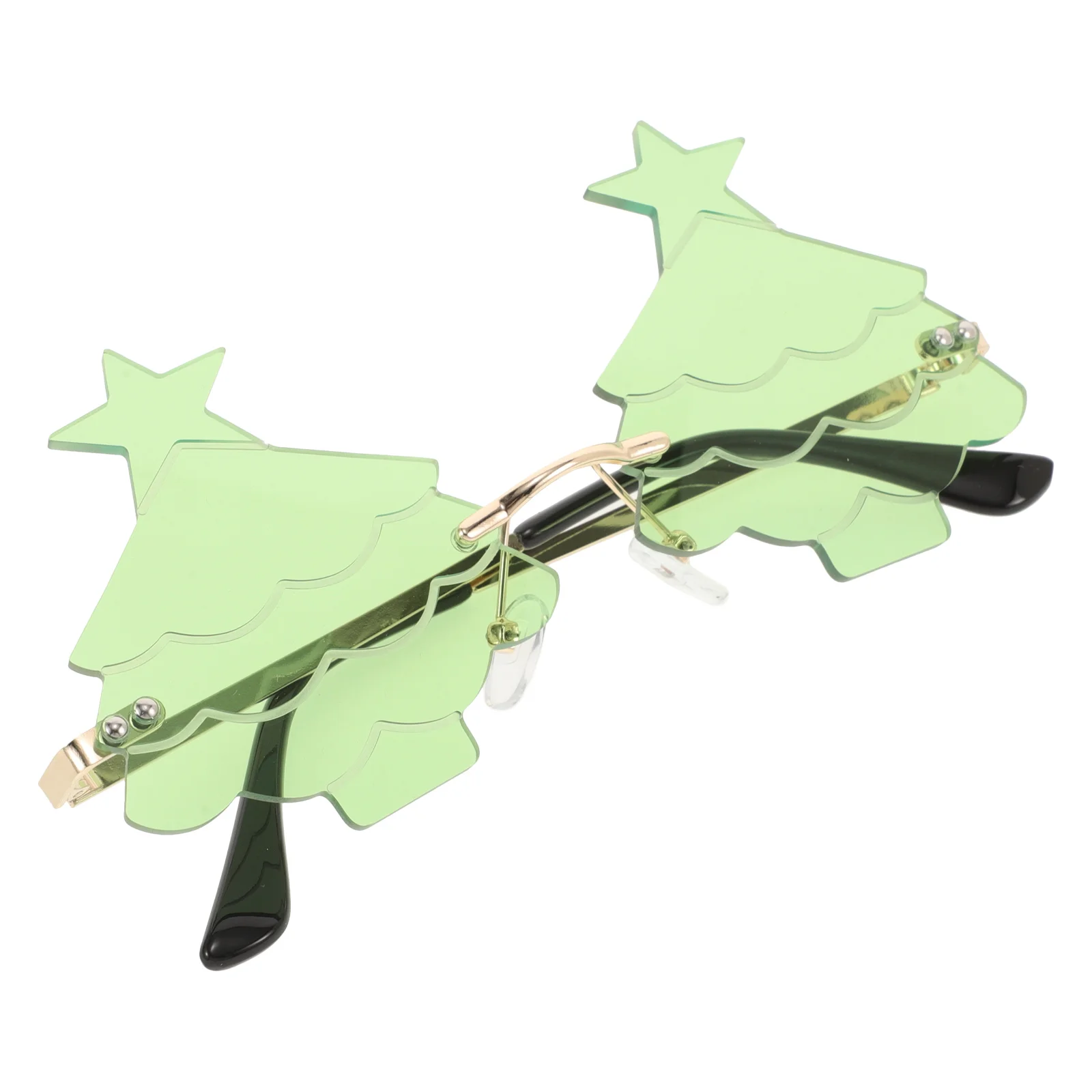 

Metal Sunglasses Decorative Eyeglasses Christmas Tree Hip Hop for Party Themed