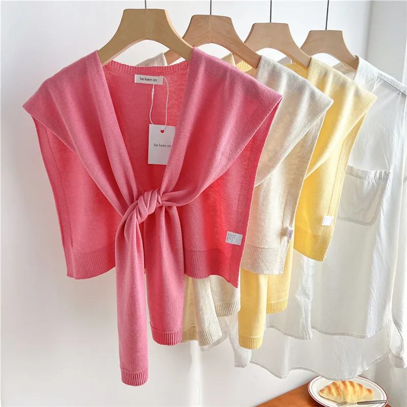 

Solid Detachable Collars Scarf Women Blouse Shirt Dress Shawl Wrap Air Conditioned Rooms Shoulder Warm Protection Shawls Scarves