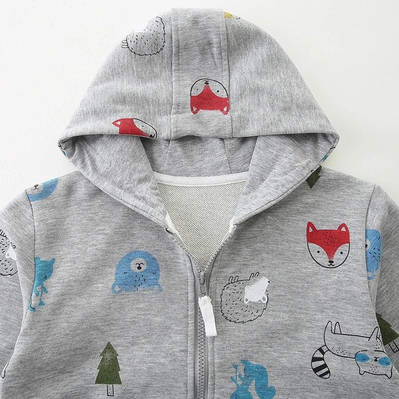 Little maven Children's Clothing Baby Boys Hoodies for Kids Clothes 2024 Autumn Spring New Infants Animals Sweatshirts Cotton image 3
