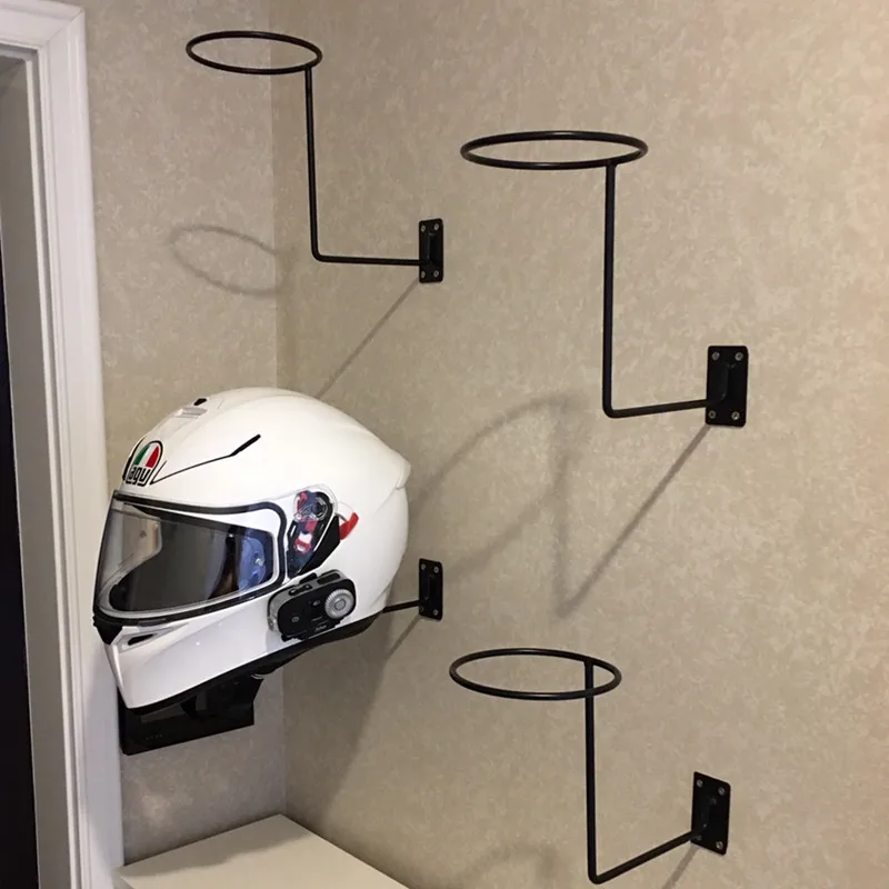 Motorcycle helmet display rack,  rack, iron art wall  storage , holder , display