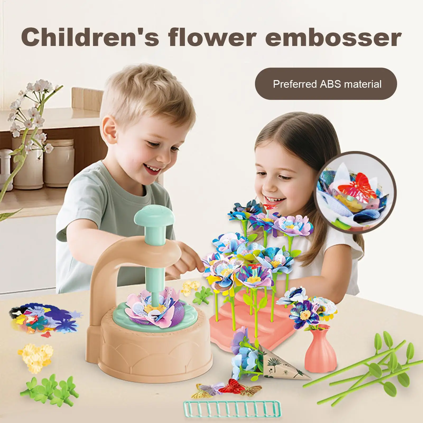 Rękodzieło kwiatowe dla dzieci Edukacyjna kolorowa gra edukacyjna z kwiatami na imprezę w domu na świeżym powietrzu Klasa Boże Narodzenie Przedszkole