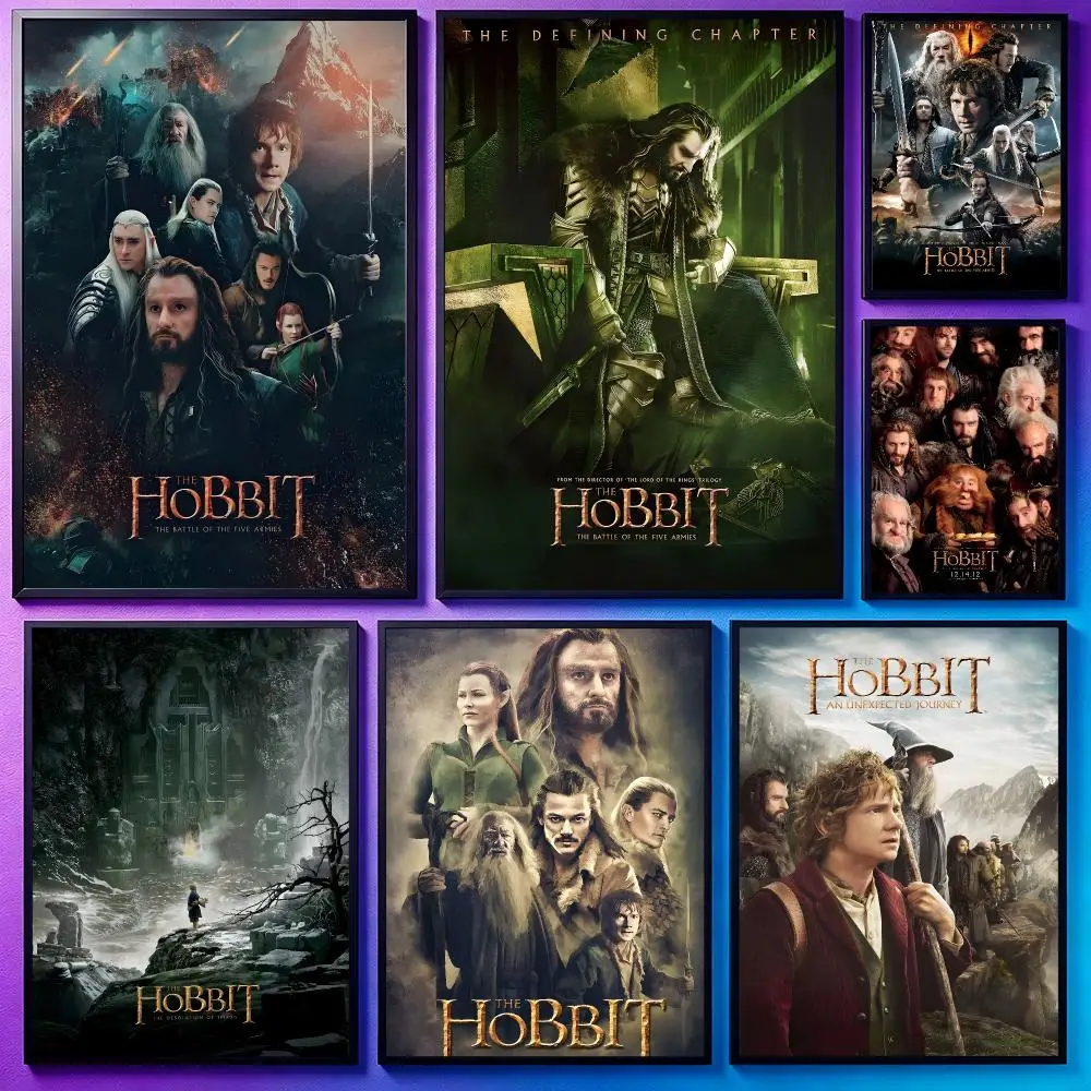 Movie The HobbitS Poster Poster Sci Fi Cyberpunk HD Self Adhesive Wall Print Futuristic Home Game Room Decor Gift