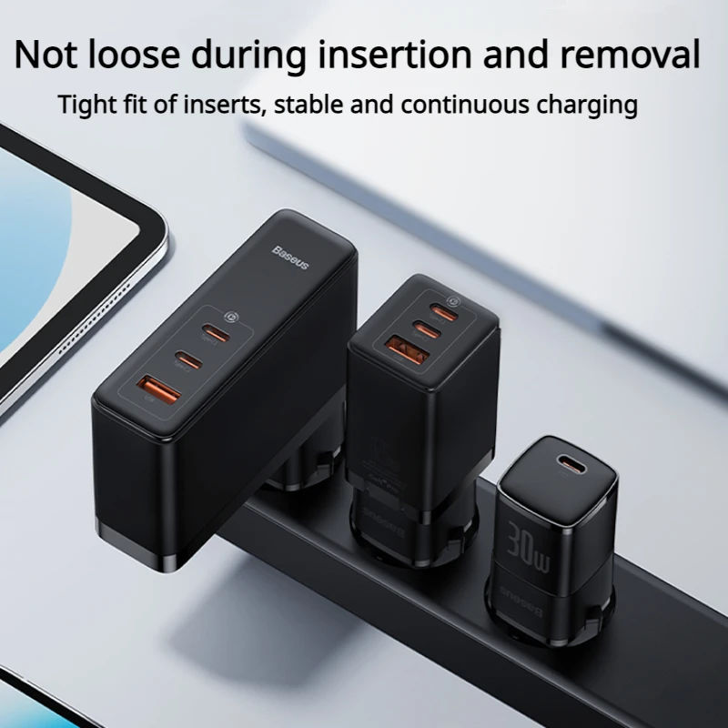 Baseus EU Conversion Plug UK Socket Conversion Plugs Power Converter Portable Charger Flame Retardant for Travel Study Abroad