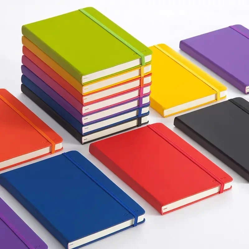 Imagem -06 - Pequeno Portátil Elastic Binder Notepad Cadernos e Notepads Agenda Diário Planejador Writing Pads Escritório Escola a6 2024