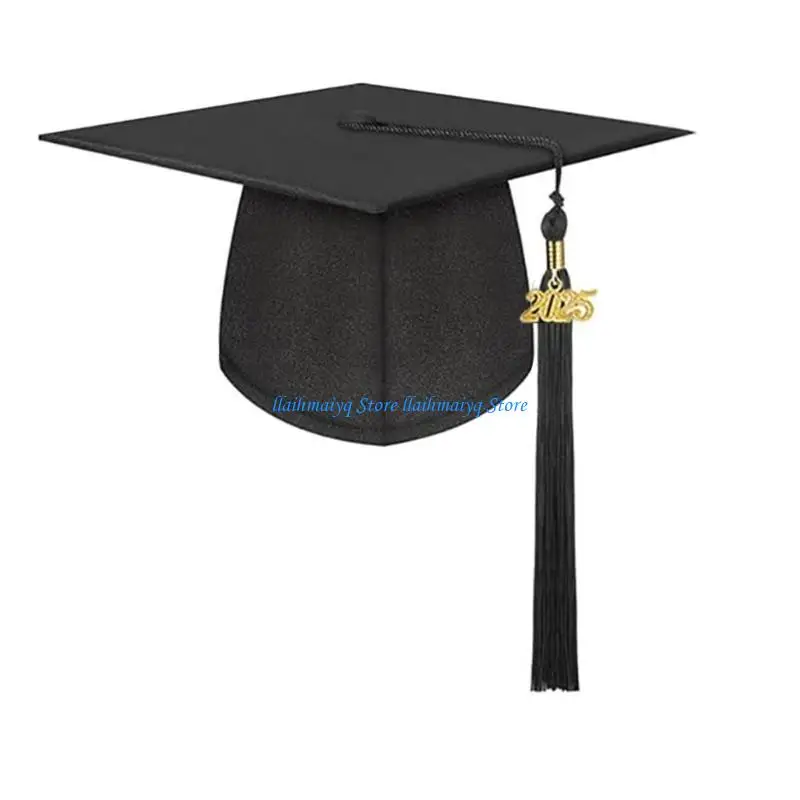 573B شرابات سحر قبعة التخرج أكاديمية تذكارية قبعة هامش قبعة التخرج لمناسبة احتفالية #5