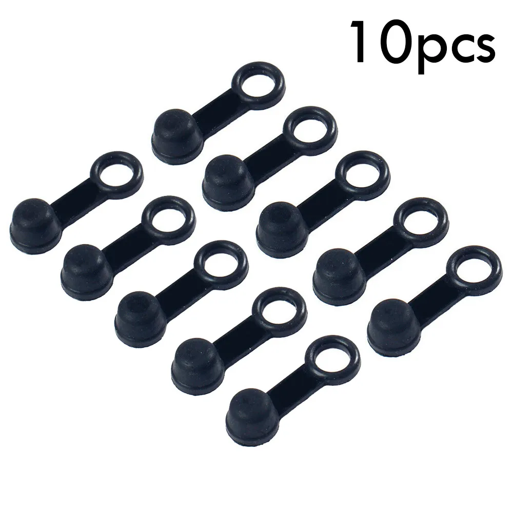 Motorbike Brake Bleed Nipple Screw Dust Cap Cover, Rubber Material, Black Color, Length 3 3cm, Replacement Part