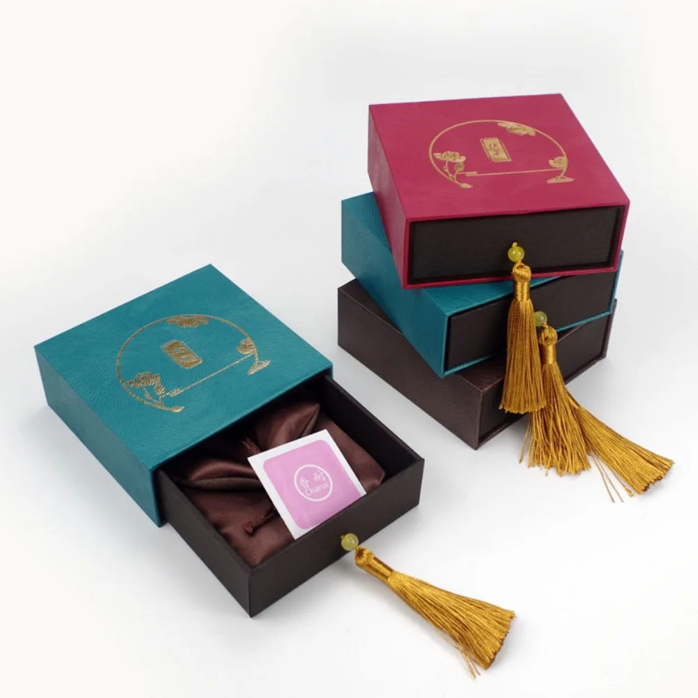 

Винтажная шкатулка для ювелирных изделий с кисточками, набор сумок, браслет, ожерелье, серьги, кулон, коробка для хранения, коробка для упаковки ювелирных изделий в китайском стиле