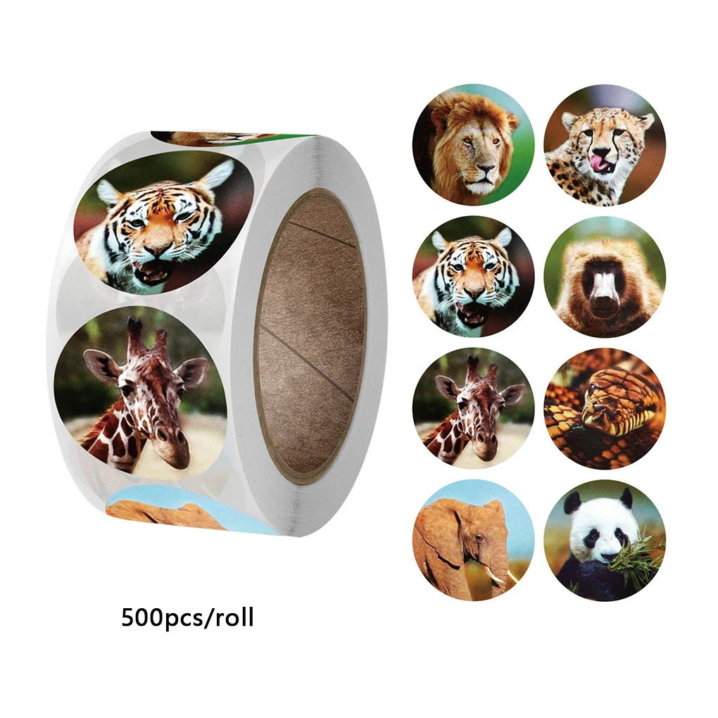 Sticker Tape Cartoon Animal Stick Tape DIY Scrapbooking Photo Album Decorative Sticker Diary Supplies