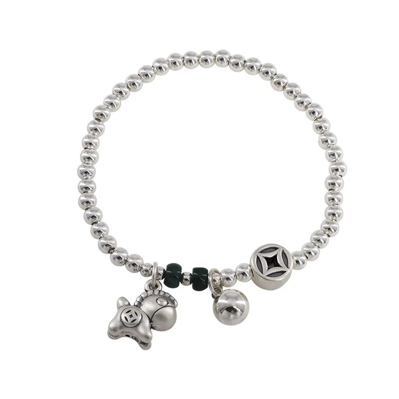 Foxanry Silver Color Good Luck Horse Bracelets For Women Chinese Style Creative Simple Trendy Personality Birthday Jewelry Gifts
