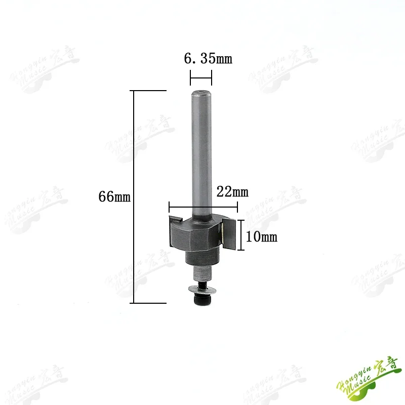 Guitar Binding Router Bit + Bearing Sets Ball，T-Cutter with Bearing Guitar Trim Cutter Tool