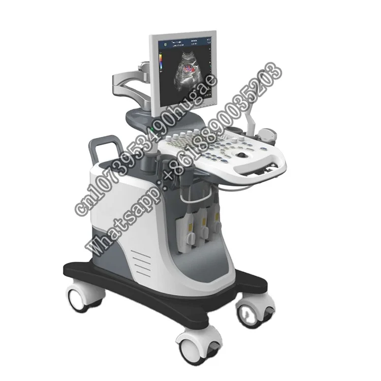 Economical Custom Design Full Digital Color Doppler Portable Ultrasound Machine Trolly