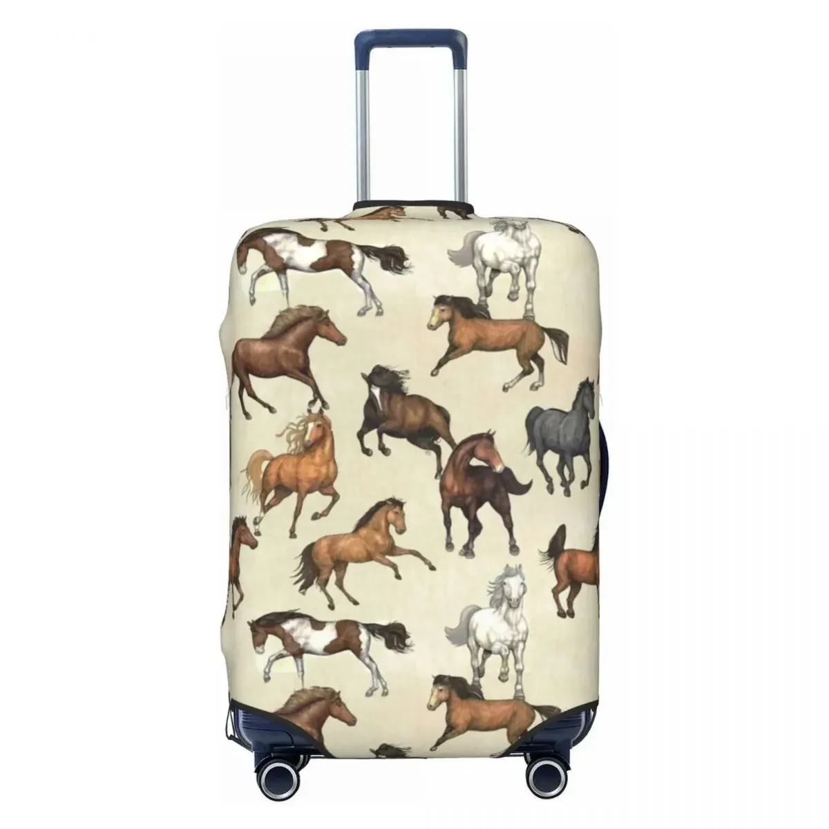 Sunset Horse Suitcase Cover Horses Riding Funny Business Protector Vacation Practical Luggage Supplies