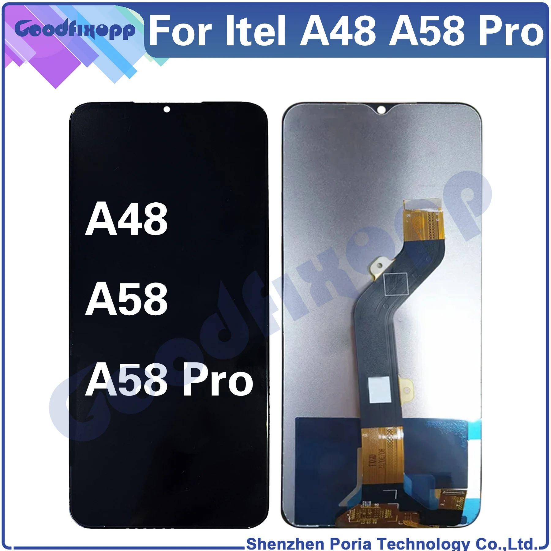 For Itel A49 A661L A58 PRO W661 A661Lmini LCD Display Touch Screen Digitizer Assembly Replacement