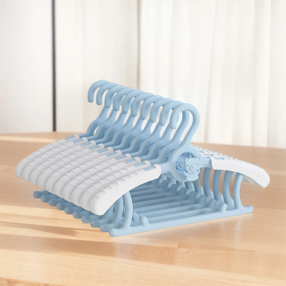10 Stück Ausziehbare Kinderkleiderbügel Platzsparende Baby-Kinderzimmer-Kleiderbügel Kinder-Mantelbügel für Mädchen Kleinkinder – Detail 6