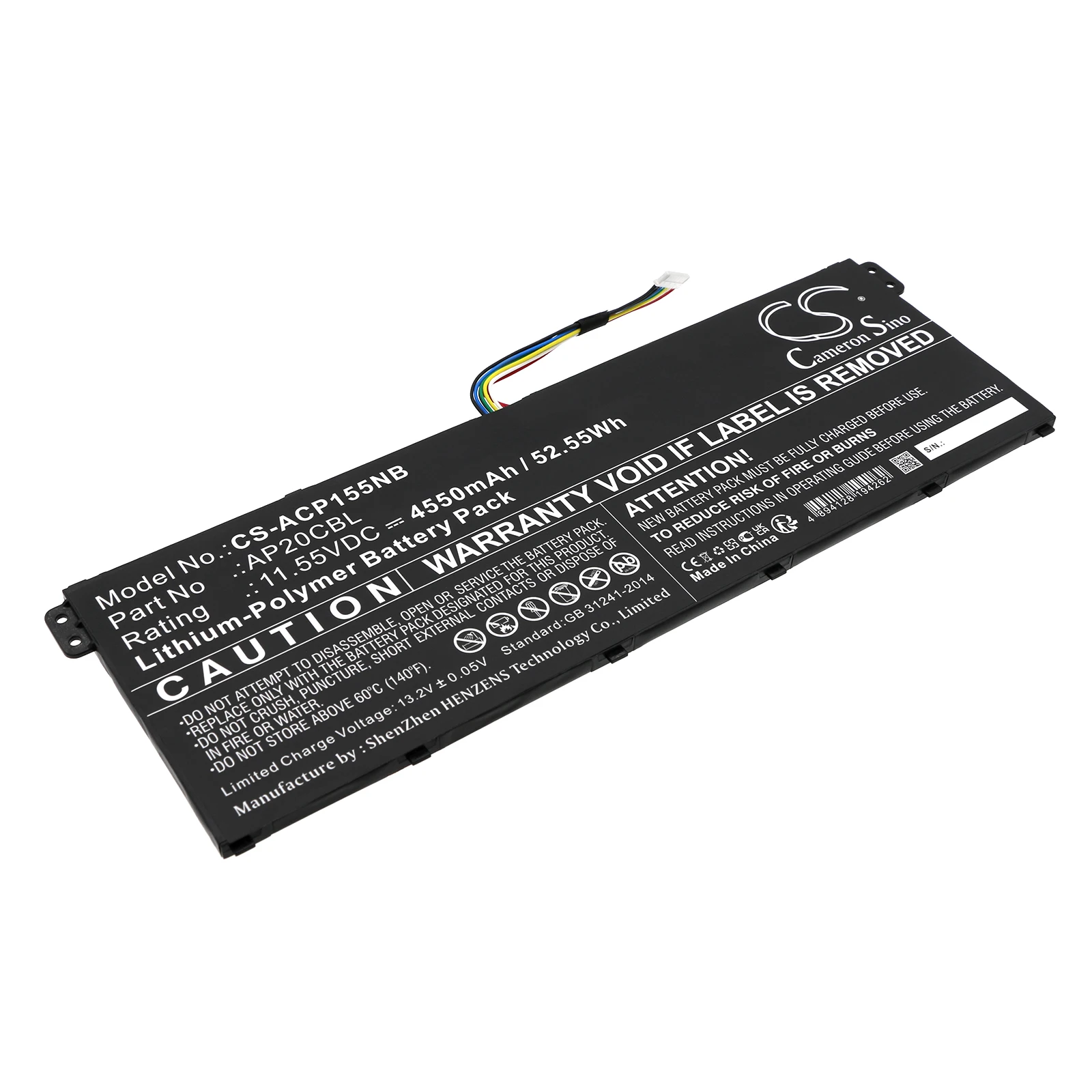 Сменный аккумулятор CS для Acer Aspie Vero AV15-51-31UK, Aspire 5 A515-45G-R00A, Aspire 5 A515-