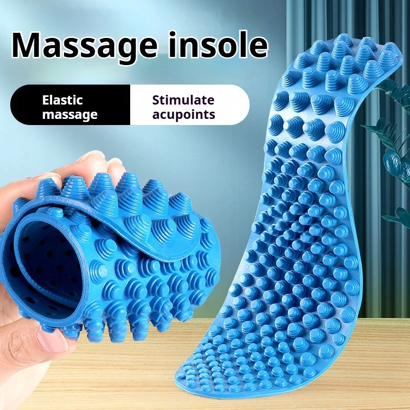 Full Palm Massage Insole Strong Fitness Decompression Stimulation Acupoints Men Women Soft Rebound Comfortable Relief Foot Pain