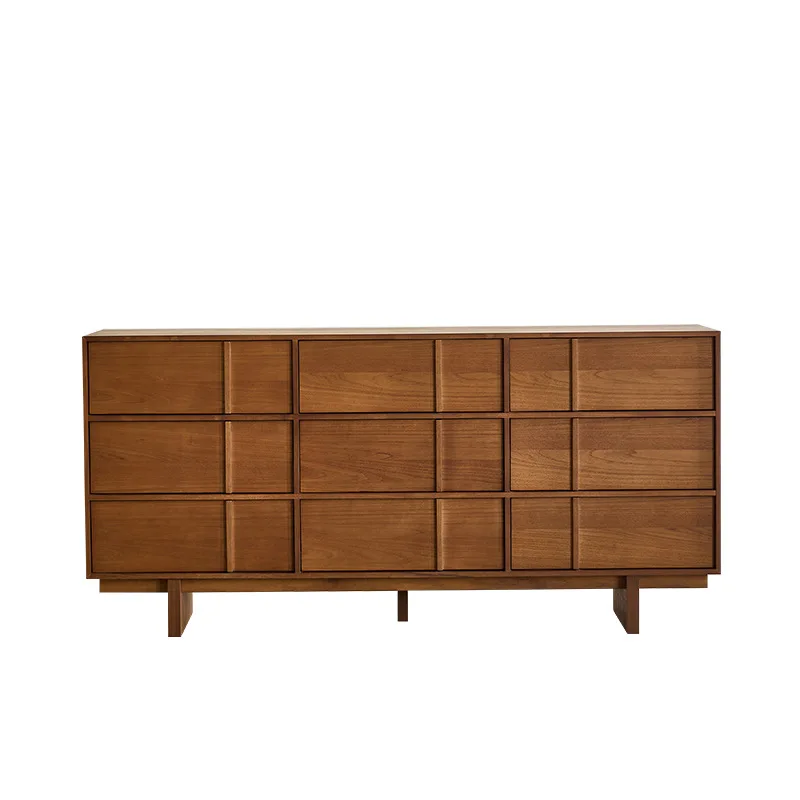 

vintage style teak solid wood chest of drawers vintage living room bedroom storage chest of drawers chest of drawers
