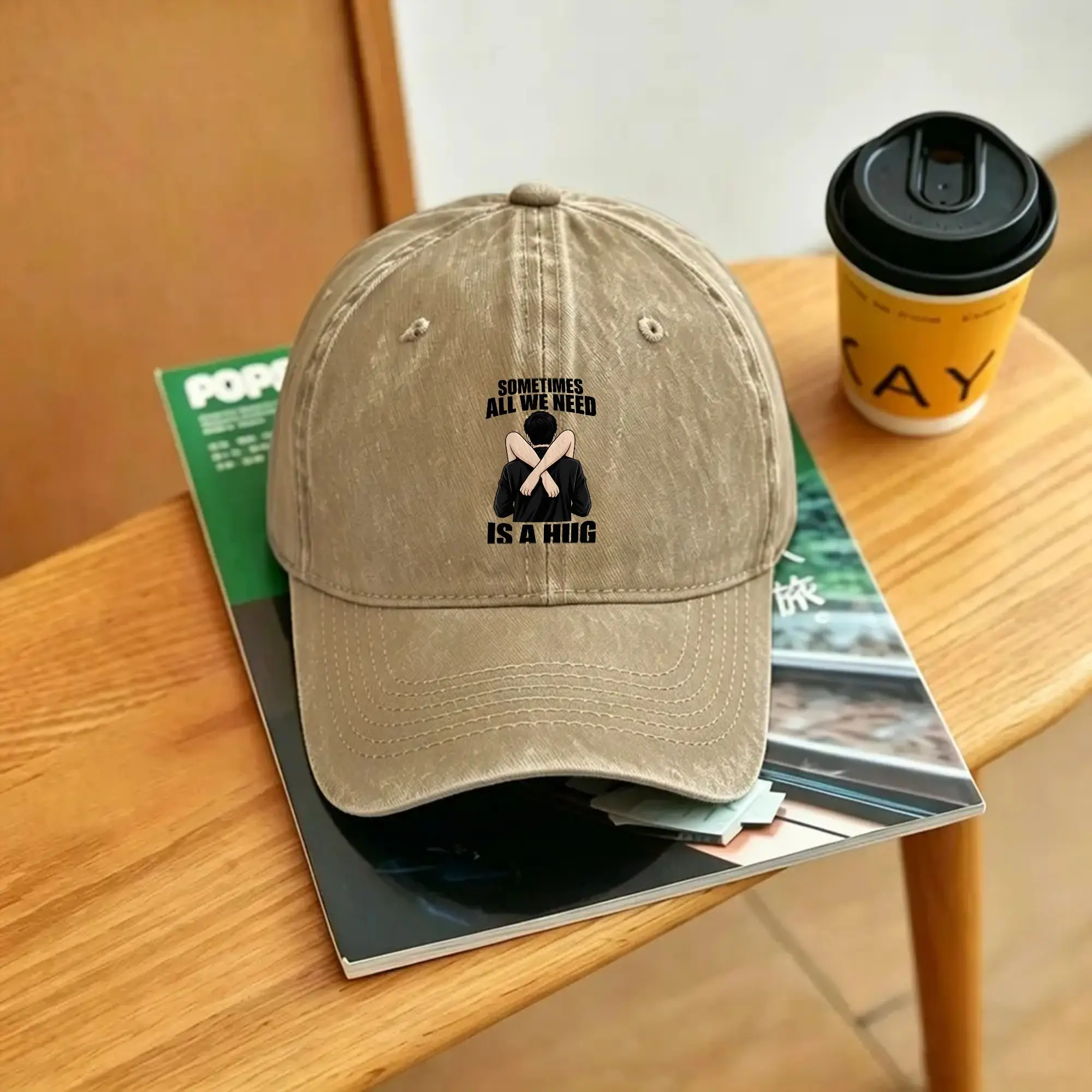 Sometimes All We Need is A Hug Sun Baseball Cap  Unisex Men Custom DIY Trucker Hat Summer Dropshipping Baseball Caps