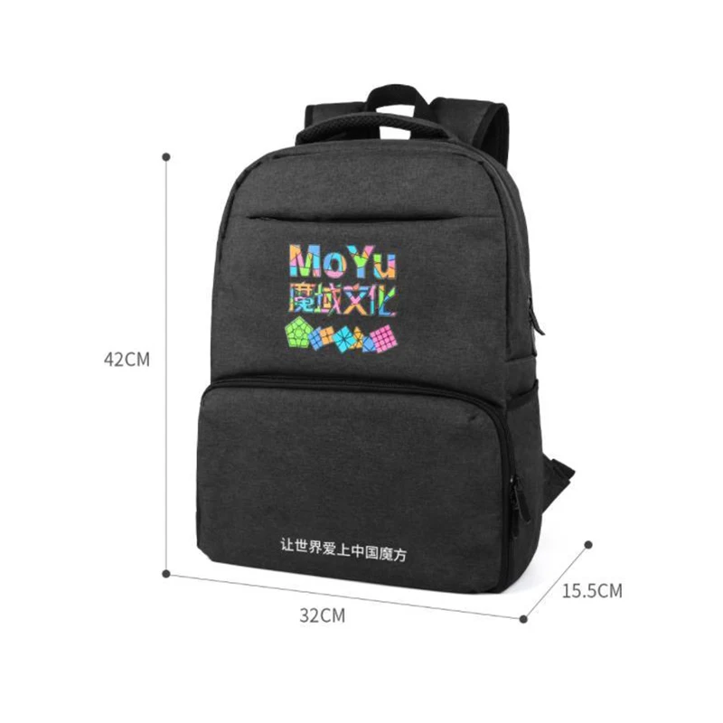 Moyu Backpack Bag Black Professional Backpack Bag For Magic Puzzle Cube 2x2 3x3x3 4x4 5x5 6x6 7x7 8x8 9x9 All Layer Toy Sets