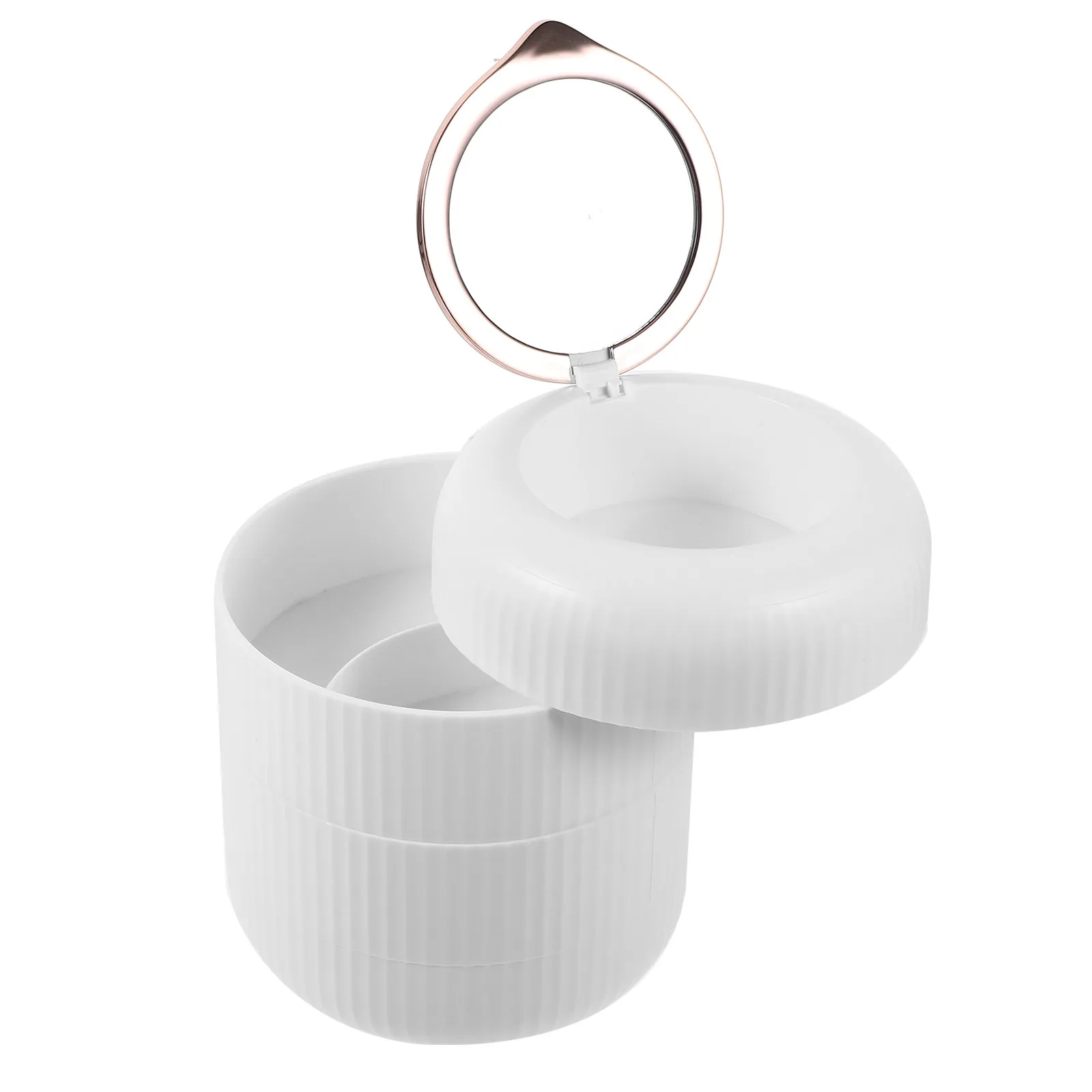 

Вращающаяся подставка для украшений: настольный многоуровневый органайзер для серег, ожерелий, колец, браслетов, мелочей, декор для туалетного столика