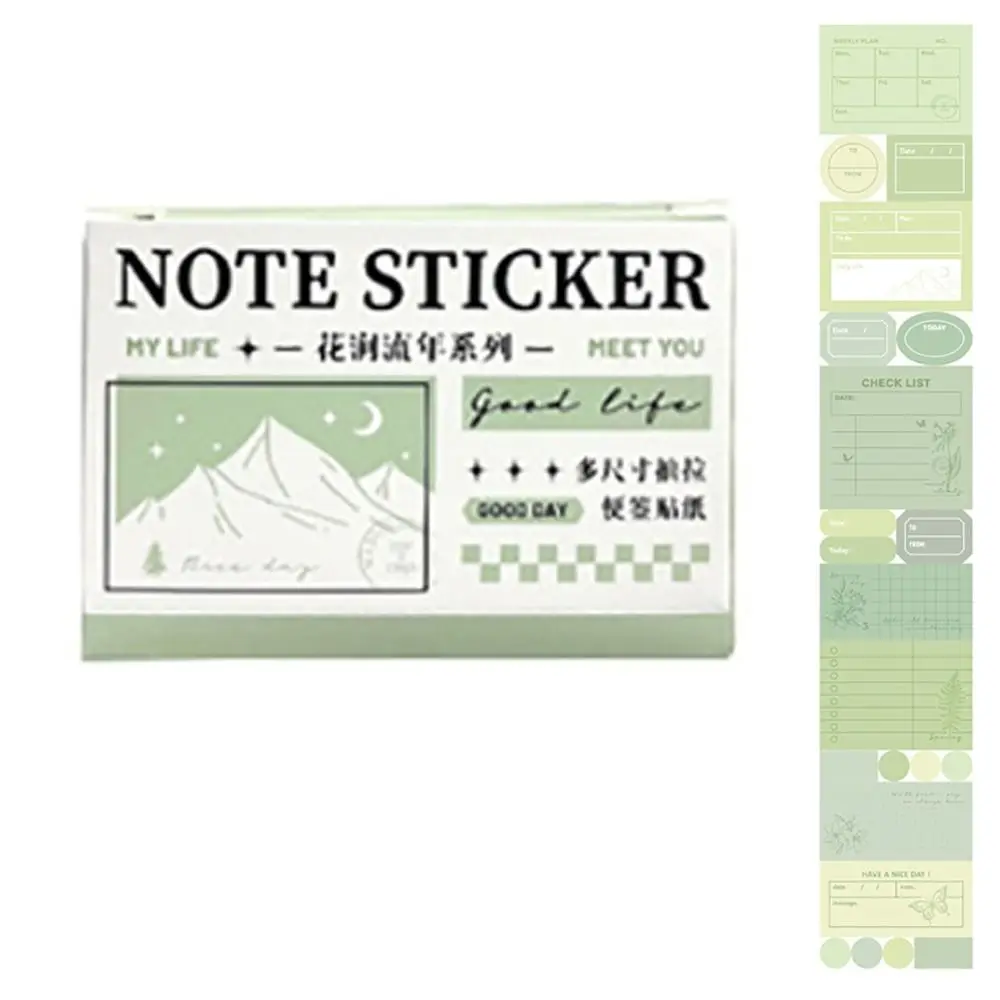 

Portable Pull-out Design Sticky Note Stationery Full Adhesive Labels Stickers DIY Multifunctional Memo Pad