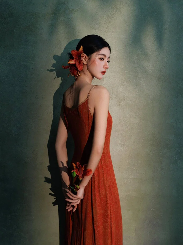 

Новая коллекция 2026: Ретро-костюм для портретной фотосъемки в китайском стиле, для студийной съемки в помещении, в холодных тонах, в стиле национального тренда, с элементами флага