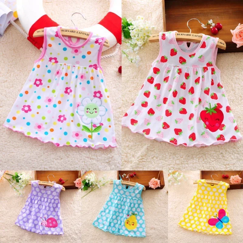 New Baby Summer Dress Kids clothes girls Cotton Princess Frock for Girl Clothing Girls Clothes 0-2 Years Skirt Toddler Dresses