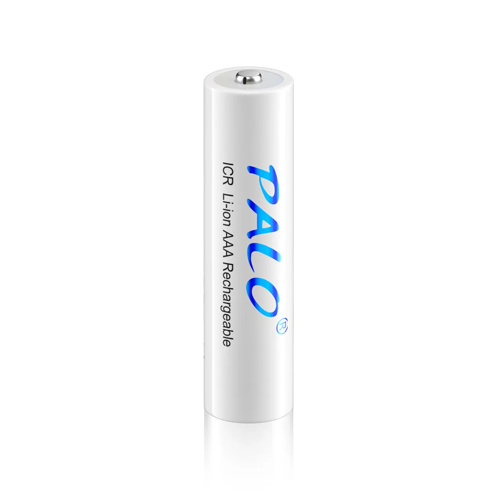 Para PALO 3,7 V 10440 batería 380mAh botón superior 10440 batería de litio recargable AAA baterías de iones de litio recargables con funda AAA