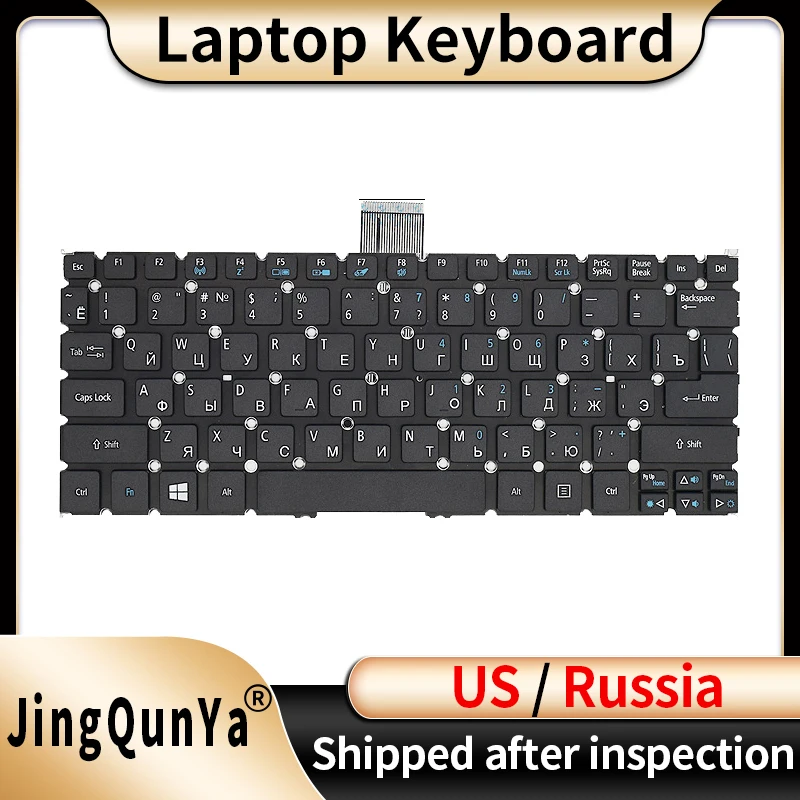 

US/RU/Russian Laptop Keyboard For ACER Aspire 725 726 AO756 S3-951 371 391 V5-171 121 131 MS2346 S5 B113 Q1VZC Replacement