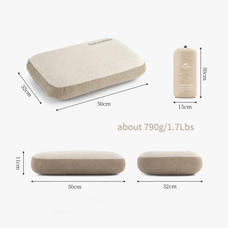 Naturehike Camping Pillow Ultralight Folding Memory Foam Sleeping Pillow Outdoor Portable Storage Travel Airplane Beach Pillow - view 5