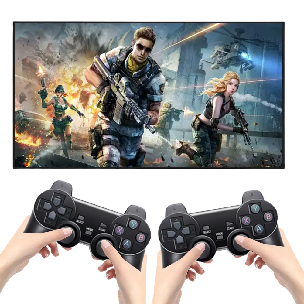 G11 Pro Video Game Box Plug and Play Retro Game Box Ultra Low Latency 4K HDMI-Compatible Output with 2.4G Wireless Dual Gamepad