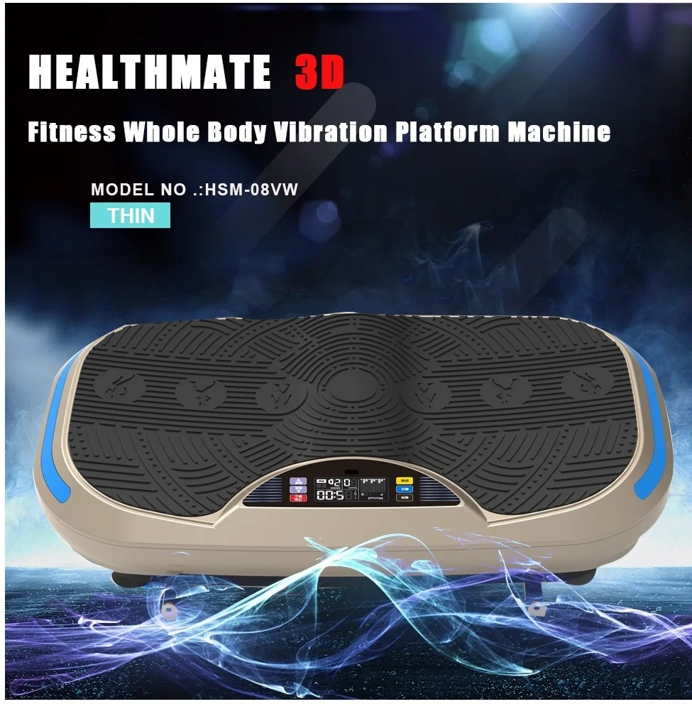 Ultrathin Unisex Whole-Body ABS Vibration Plate Exercise & Massage Vibration Machine Home Use Fitness Machine