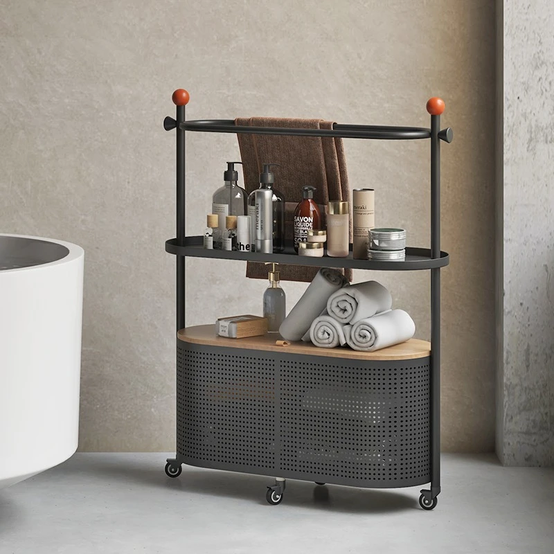 

Bath towel floor-to-ceiling bathroom integrated crack rack vertical laundry basket hanger wrought iron bathroom towel rack rack