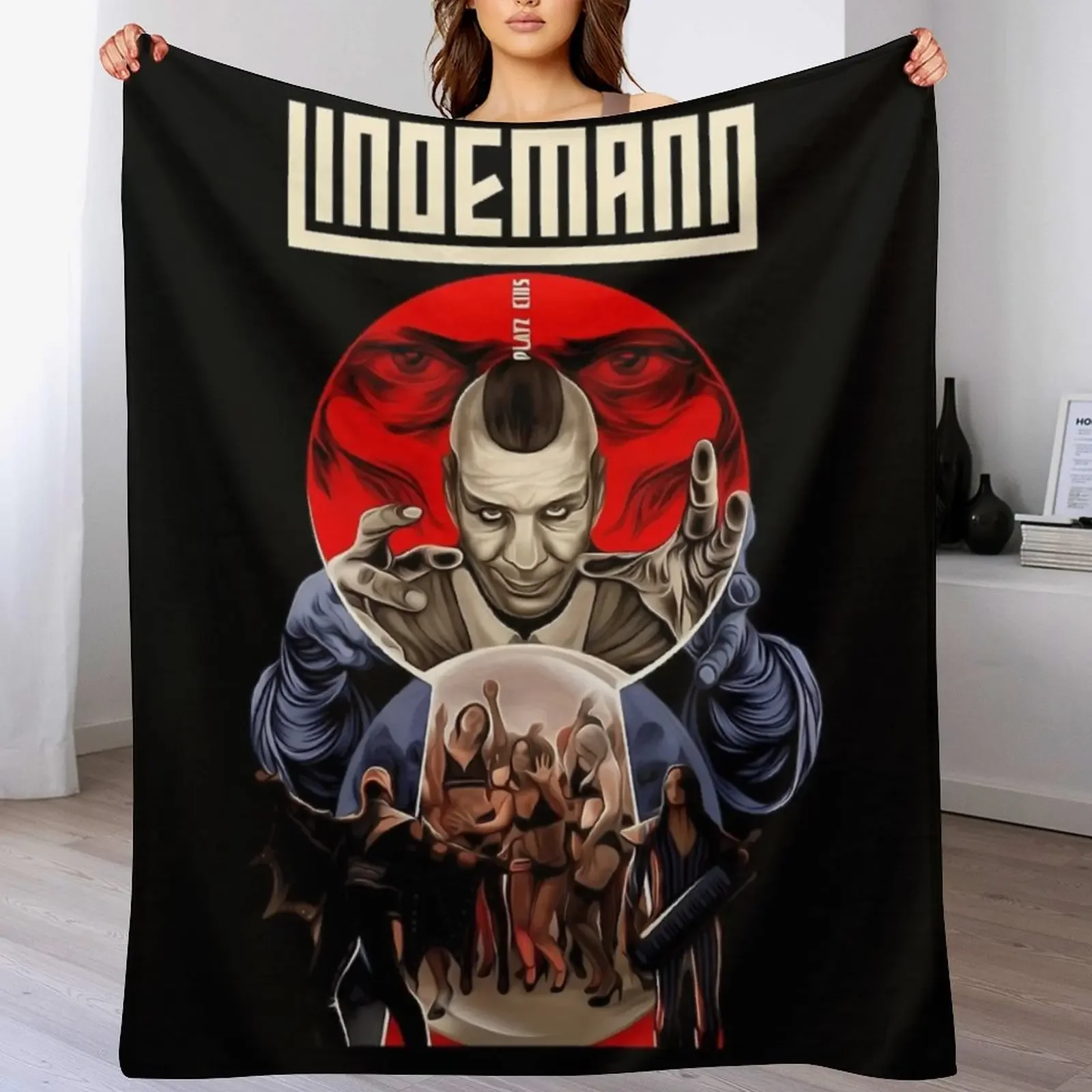 LINDEMANN - BAND Throw Blanket halloween Plush Kid'S Blankets