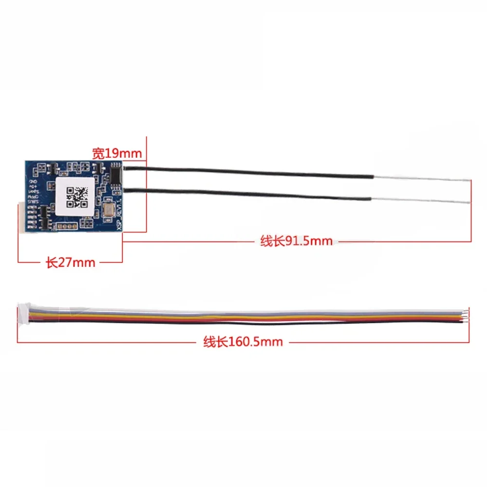 FrSky XSR 2.4G 마이크로 리시버 1-16 SBUS 1-8 CPPM 출력, RC FPV 드론 부품용 FrSky X9D X9E X12S 리모컨 호환 가능