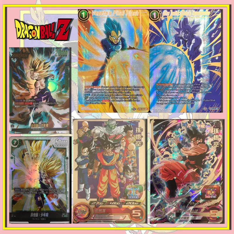 Bandai Dragon Ball hero Merge the worlds Japanese version Son Goku Vegetto Collector's cards boy toy Birthday Christmas gifts